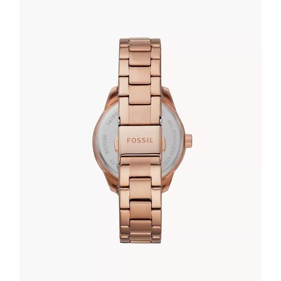 Fossil BQ3596 Dayle Three-Hand  Date Rose Gold-Tone Stainless Steel Watch - Picture 5 of 7